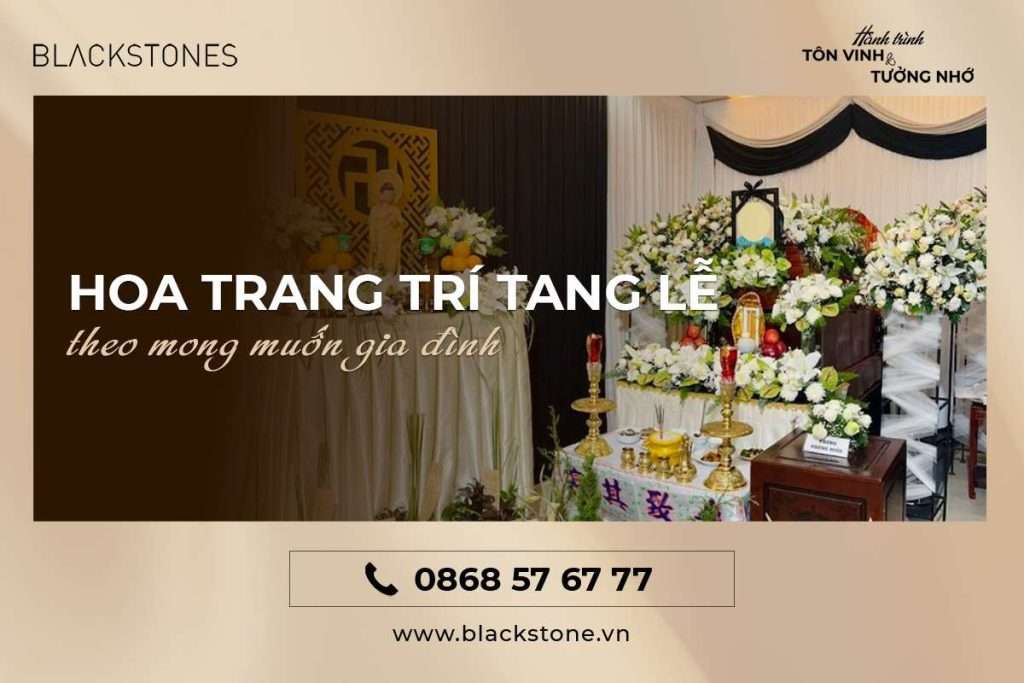 Sử dụng hoa tươi trong trang trí tang lễ